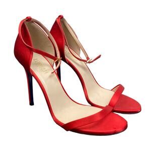 Loriblu Satin Open Toe Strappy Heels Stilettos Made in Italy Women's 41